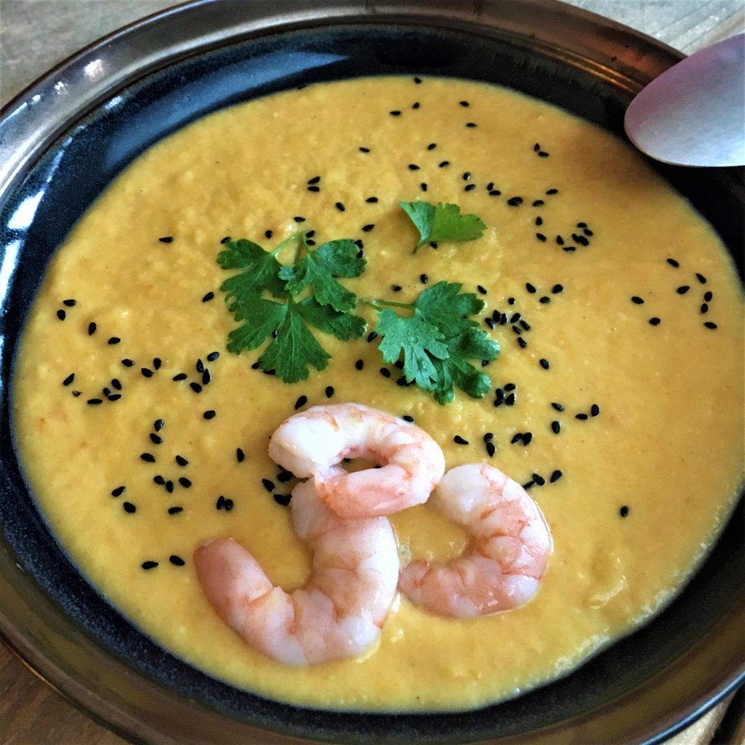 Pastinake-Möhren Suppe mit Kokosmilch - der Geniale Gemüsegarten